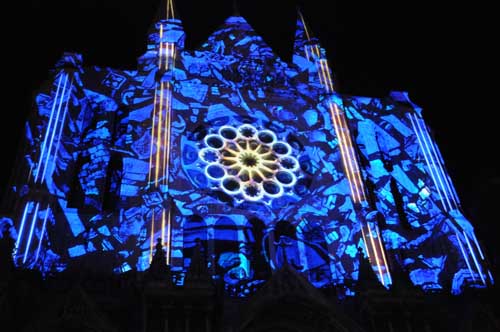 Eccezionali giochi di luce a Chartres 06