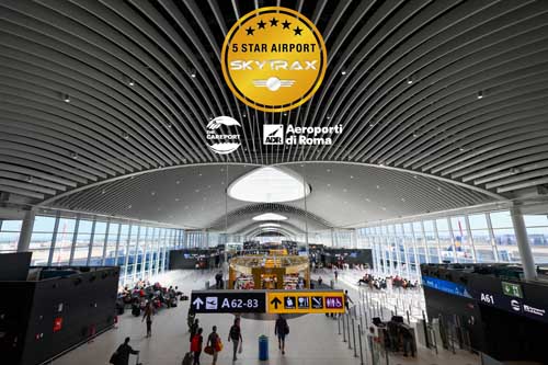 roma l aeroporto di fiumicino ottiene le 5 stelle skytrax 01
